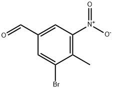 Benzaldehyde, 3-bromo-4-methyl-5-nitro- Struktur