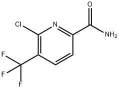 2-Pyridinecarboxamide, 6-chloro-5-(trifluoromethyl)- Struktur