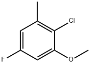 Benzene, 2-chloro-5-fluoro-1-methoxy-3-methyl- Struktur