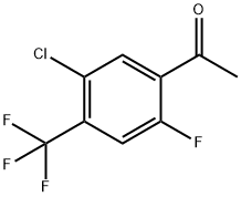 Ethanone, 1-[5-chloro-2-fluoro-4-(trifluoromethyl)phenyl]- Struktur