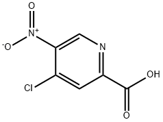 2-Pyridinecarboxylic acid, 4-chloro-5-nitro- Struktur