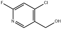 3-Pyridinemethanol, 4-chloro-6-fluoro- Struktur