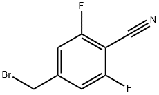 Benzonitrile, 4-(bromomethyl)-2,6-difluoro- Struktur