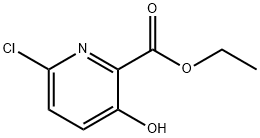 2-Pyridinecarboxylic acid, 6-chloro-3-hydroxy-, ethyl ester Struktur