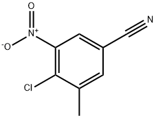 Benzonitrile, 4-chloro-3-methyl-5-nitro- Struktur