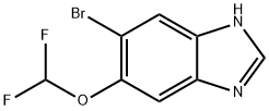 1H-Benzimidazole, 6-bromo-5-(difluoromethoxy)- Struktur