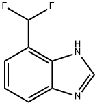 1H-Benzimidazole, 7-(difluoromethyl)- Struktur