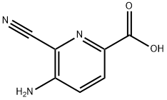 2-Pyridinecarboxylic acid, 5-amino-6-cyano- Struktur