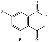 Ethanone, 1-(4-bromo-2-fluoro-6-nitrophenyl)- Struktur