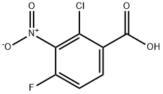 Benzoic acid, 2-chloro-4-fluoro-3-nitro- Struktur