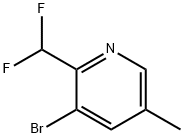 3-Bromo-2-(difluoromethyl)-5-methylpyridine Struktur