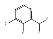 Pyridine, 4-chloro-2-(difluoromethyl)-3-fluoro- Struktur