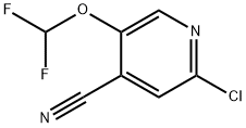 4-Pyridinecarbonitrile, 2-chloro-5-(difluoromethoxy)- Struktur