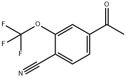 Benzonitrile, 4-acetyl-2-(trifluoromethoxy)- Struktur