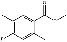 Benzoic acid, 4-fluoro-2,5-dimethyl-, methyl ester Struktur