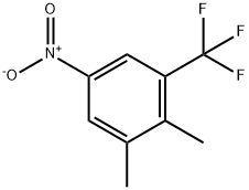 1,2-Dimethyl-5-nitro-3-trifluoromethyl-benzene Struktur