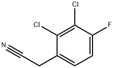 Benzeneacetonitrile, 2,3-dichloro-4-fluoro- Struktur