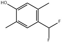 Phenol, 4-(difluoromethyl)-2,5-dimethyl- Struktur