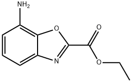 2-Benzoxazolecarboxylic acid, 7-amino-, ethyl ester Struktur