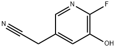 3-Pyridineacetonitrile, 6-fluoro-5-hydroxy- Struktur