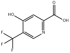 2-Pyridinecarboxylic acid, 4-hydroxy-5-(trifluoromethyl)- Struktur