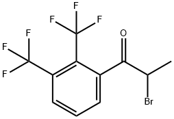 1-Propanone, 1-[2,3-bis(trifluoromethyl)phenyl]-2-bromo- Struktur