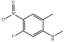 Benzenamine, 5-fluoro-N,2-dimethyl-4-nitro- Struktur