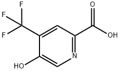 2-Pyridinecarboxylic acid, 5-hydroxy-4-(trifluoromethyl)- Struktur