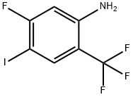 Benzenamine, 5-fluoro-4-iodo-2-(trifluoromethyl)- Struktur