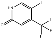 2(1H)-Pyridinone, 5-iodo-4-(trifluoromethyl)- Struktur