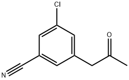 3-Chloro-5-(2-oxopropyl)benzonitrile Struktur