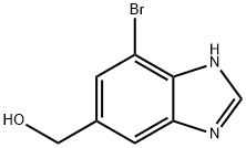 1H-Benzimidazole-5-methanol, 7-bromo- Struktur