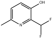 3-Pyridinol, 2-(difluoromethyl)-6-methyl- Struktur