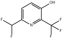 3-Pyridinol, 6-(difluoromethyl)-2-(trifluoromethyl)- Struktur