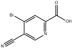 4-Bromo-5-cyanopyridine-2-carboxylic acid Struktur