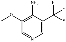 4-Pyridinamine, 3-methoxy-5-(trifluoromethyl)- Struktur