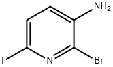 2-Bromo-6-iodo-pyridin-3-ylamine Struktur