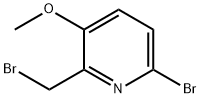 Pyridine, 6-bromo-2-(bromomethyl)-3-methoxy- Struktur