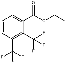 Benzoic acid, 2,3-bis(trifluoromethyl)-, ethyl ester Struktur