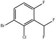 Benzene, 1-bromo-2-chloro-3-(difluoromethyl)-4-fluoro- Struktur