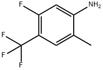 Benzenamine, 5-fluoro-2-methyl-4-(trifluoromethyl)- Struktur