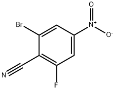 Benzonitrile, 2-bromo-6-fluoro-4-nitro- Struktur