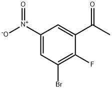 Ethanone, 1-(3-bromo-2-fluoro-5-nitrophenyl)- Struktur