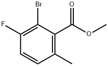 Benzoic acid, 2-bromo-3-fluoro-6-methyl-, methyl ester Struktur