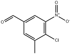 Benzaldehyde, 4-chloro-3-methyl-5-nitro- Struktur