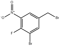 Benzene, 1-bromo-5-(bromomethyl)-2-fluoro-3-nitro- Struktur