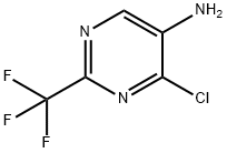 5-Pyrimidinamine, 4-chloro-2-(trifluoromethyl)- Struktur