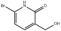 2(1H)-Pyridinone, 6-bromo-3-(hydroxymethyl)- Struktur