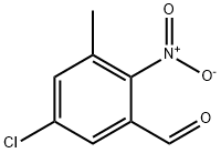 Benzaldehyde, 5-chloro-3-methyl-2-nitro- Struktur