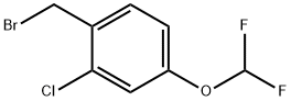 Benzene, 1-(bromomethyl)-2-chloro-4-(difluoromethoxy)- Struktur